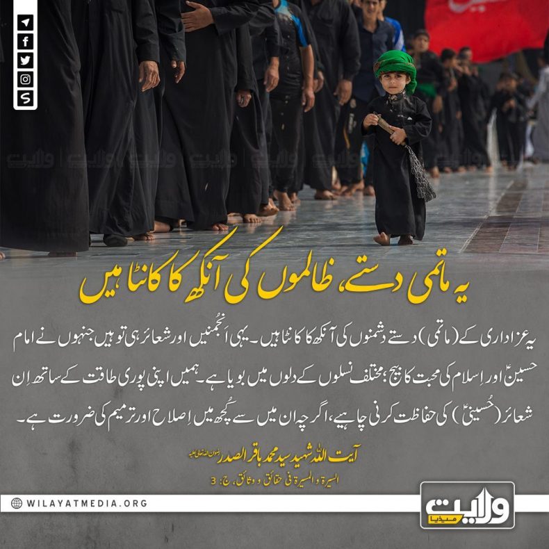 یہ ماتمی دستے، ظالموں کی آنکھ کا کانٹا ہیں