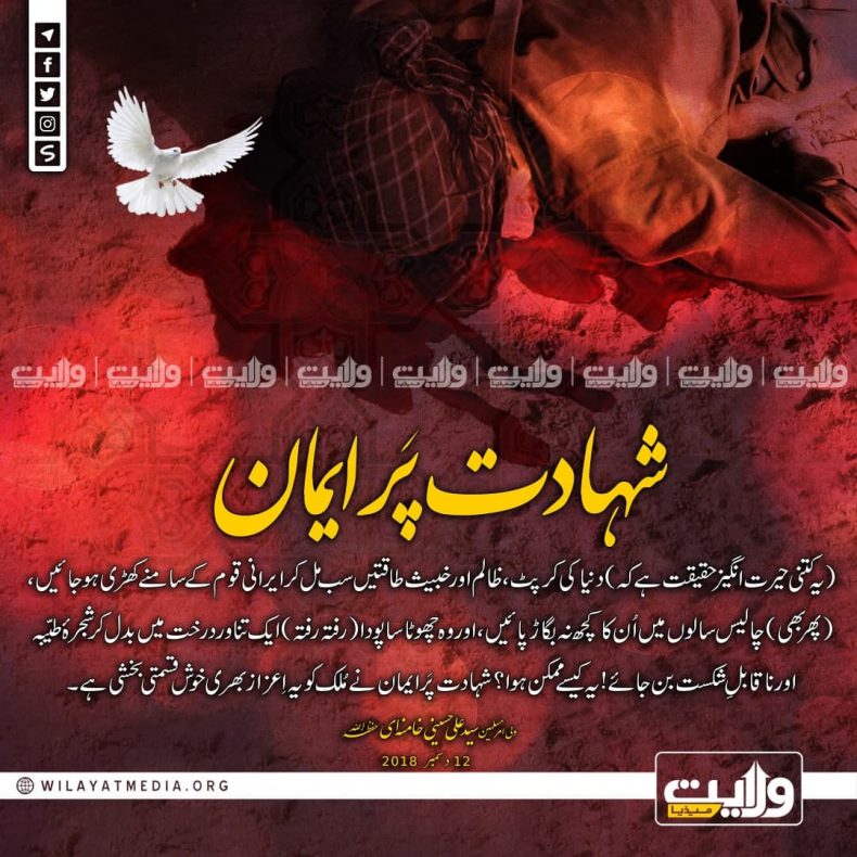 شہادت پَر ایمان