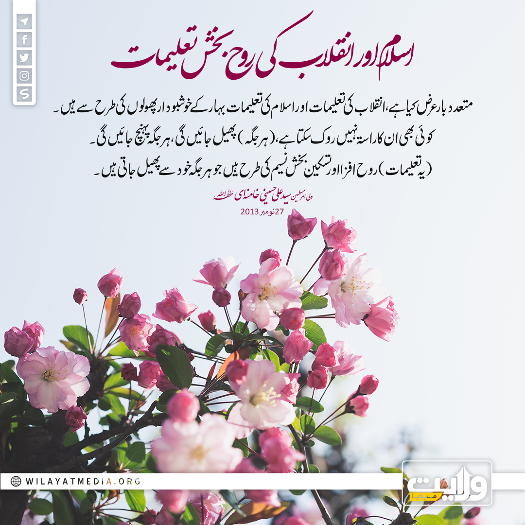اسلام اور انقلاب کی روح بخش تعلیمات