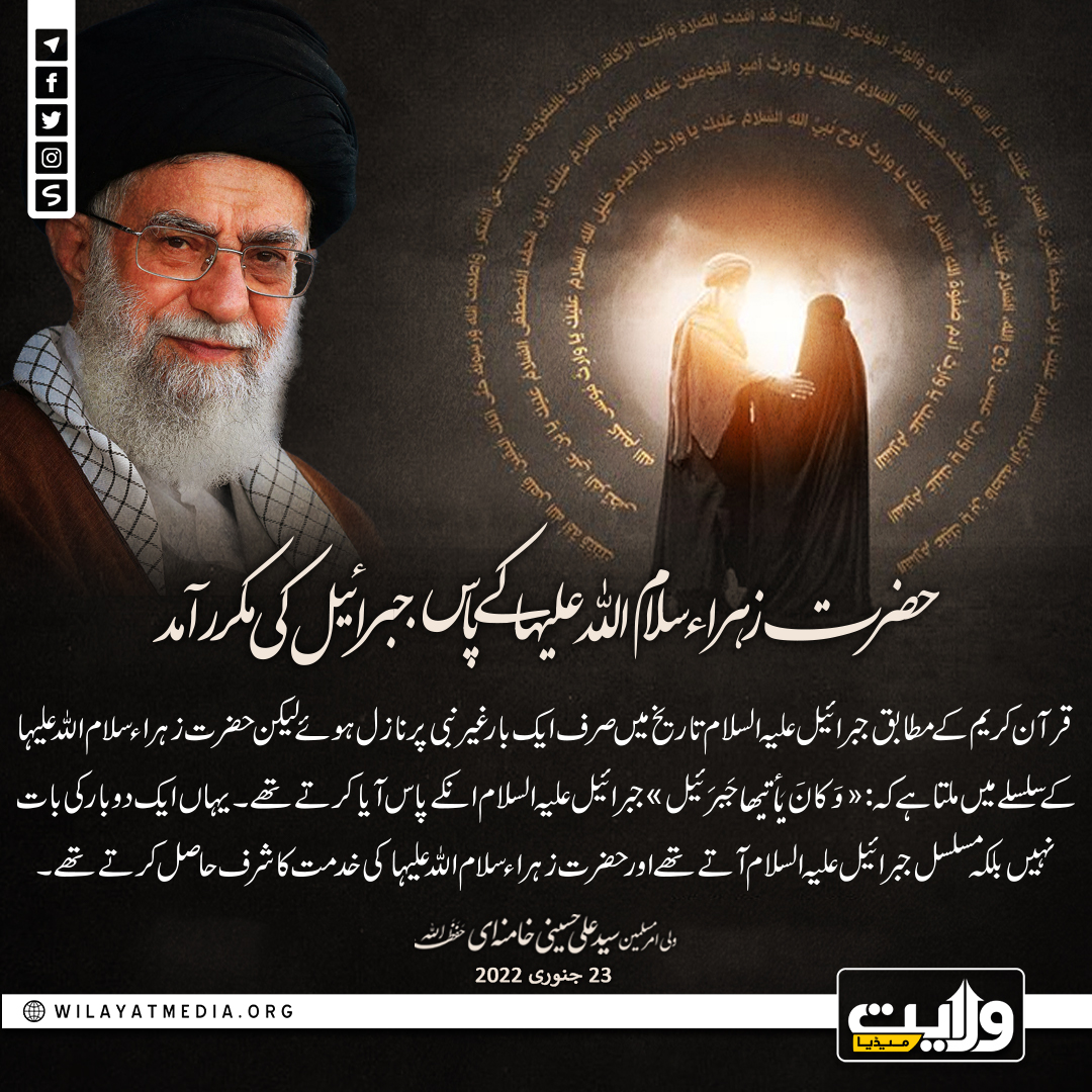 حضرت زہراء سلام اللہ علیہا کے پاس جبرائیل کی مکرر آمد
