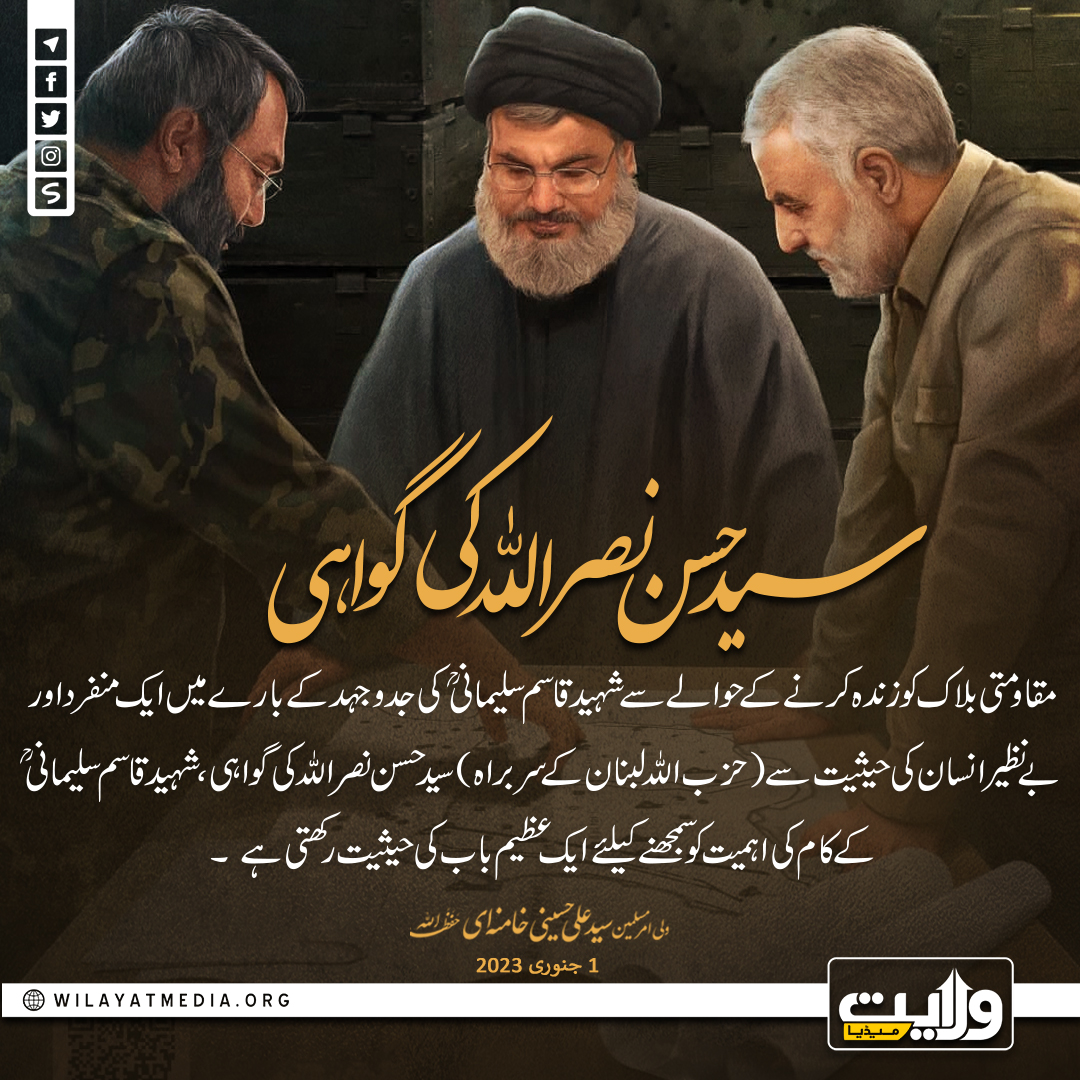 سید حسن نصر اللہ کی گواہی